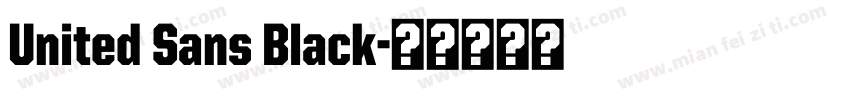United Sans Black字体转换